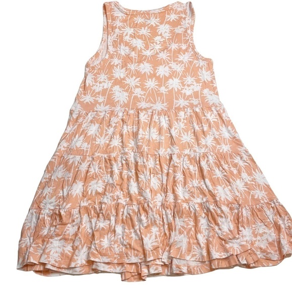 Jenni Sleeveless Tiered Chemise Dress Nightgown Juicy Melon Palm Trees Small New - Picture 7 of 7